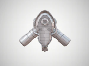 futuristic rifle 01 3D Model