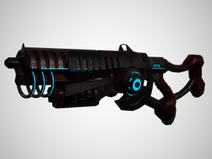 futuristic rifle 03 3Dモデル