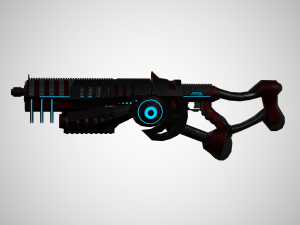 futuristic rifle 03 3D Модель
