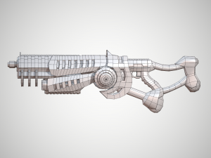 futuristic rifle 03 3D Модель