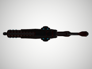 futuristic rifle 03 3D Модель