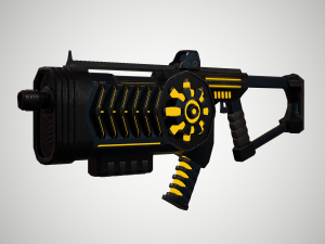 futuristic rifle 02 3Dモデル