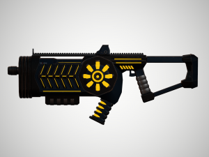 futuristic rifle 02 3D Model