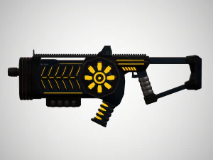 futuristic rifle 02 3D Model