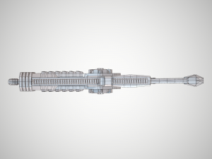 futuristic rifle 02 3D Model