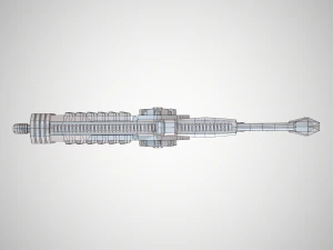futuristic rifle 02 3D Model