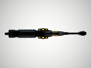 futuristic rifle 02 3D Model