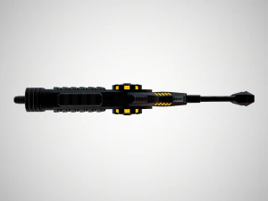 futuristic rifle 02 3D Model