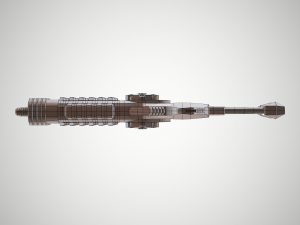 futuristic rifle 02 3D Model