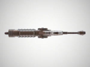 futuristic rifle 02 3D Model