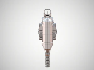 futuristic rifle 02 3D Model