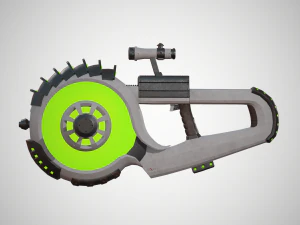 futuristic rifle 04 3D Model