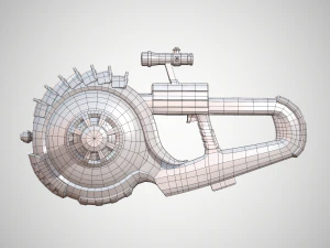 futuristic rifle 04 3D Model