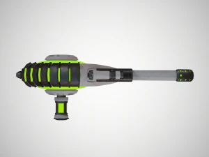 futuristic rifle 04 3D Model