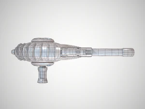 futuristic rifle 04 3D Model