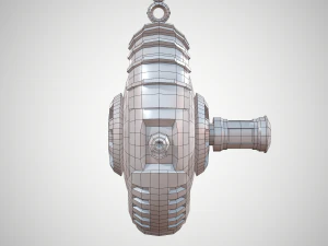 futuristic rifle 04 3D Model