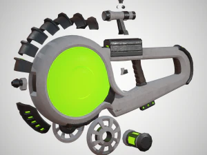 futuristic rifle 04 3D Model