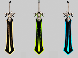elemental greatsword 3D 模型