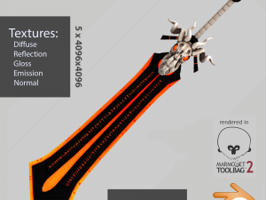 elemental greatsword 3D Model