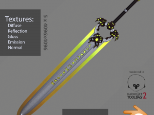 corrupted greatsword 3D Model