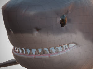 great white shark 3D 모델