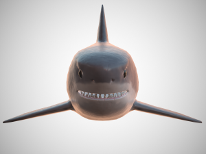 great white shark 3D 모델