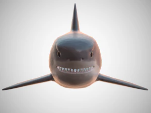 great white shark 3D Model