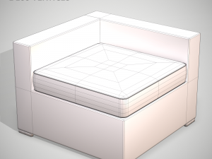 rattan garden set 3D Model