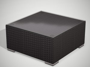 rattan garden set 3D Model