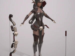 elven huntress 3D Model