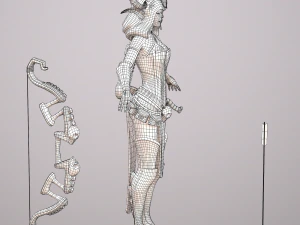 elven huntress 3D Model