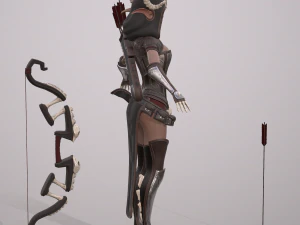 elven huntress 3D Model