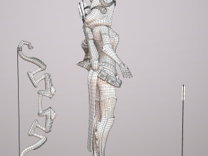 elven huntress Modelo 3D