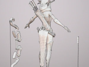 elven huntress 3D Model