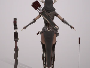 elven huntress 3D Model
