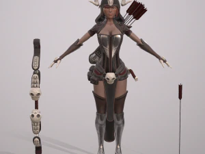 elven huntress 3D Model
