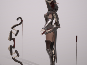 elven huntress Modelo 3D