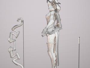 elven huntress Modelo 3D
