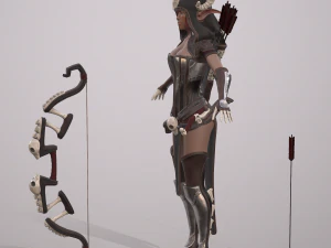 elven huntress 3D Model