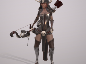 elven huntress Modelo 3D