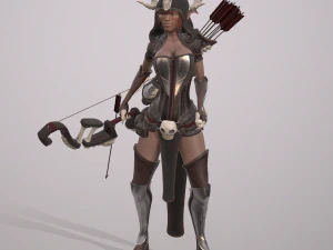 elven huntress 3D Model