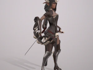 elven huntress 3D Model