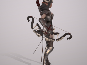 elven huntress Modelo 3D