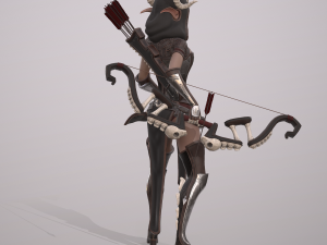 elven huntress Modelo 3D