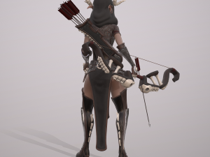 elven huntress Modelo 3D