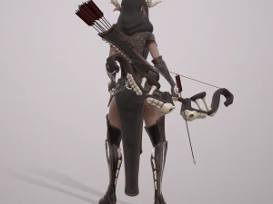 elven huntress 3D Model