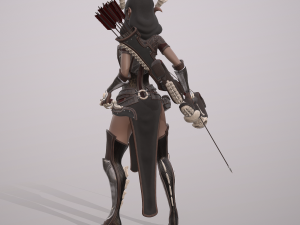 elven huntress Modelo 3D
