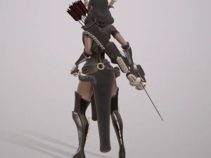 elven huntress 3D Model