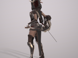 elven huntress Modelo 3D