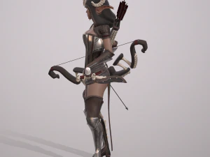 elven huntress 3D Model